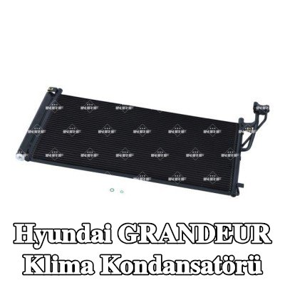 NRF Klima kondansatörü EASY FIT, kurutuculu, conta halkası ile, azot dolgulu — 2005 Hyundai Grandeur