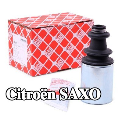 FEBI BILSTEIN طقم غطاء مفصل CV, عمود الإدارة المحور الأمامي, مطاط — Citroën Saxo