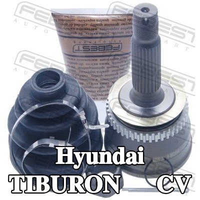 FEBEST وصلة المحور الأمامي, جانب العجلة, مع حلقة مستشعر ABS — 2000 Hyundai Tiburon