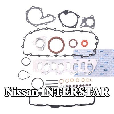 AJUSA مجموعة حشيات كاملة, محرك مزود بأختام صمامات, بدون حشية رأس الأسطوانة — 2002 Nissan Interstar