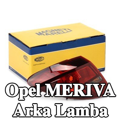 MAGNETI MARELLI Arka lamba Sol, duman grisi, ampul yuvası olmadan, ampullü — Opel Meriva