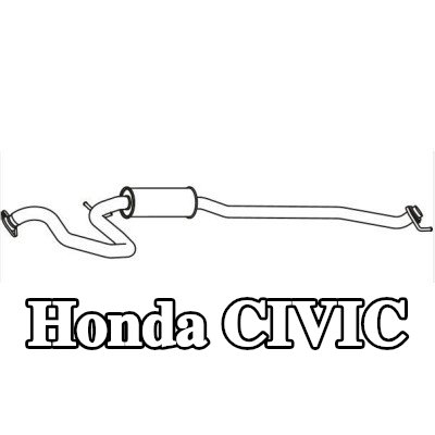 VEGAZ كاتم الصوت الأوسط — Honda Civic