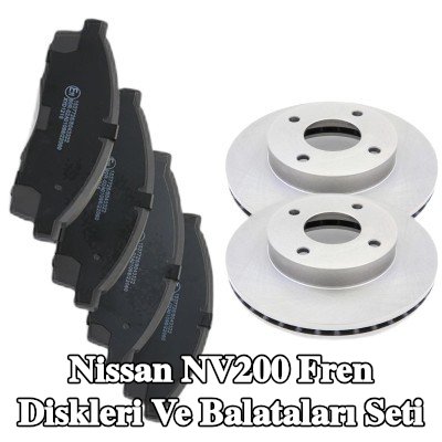 RIDEX Fren diskleri ve balataları seti Ön Aks, Havalandırmalı — 2011 Nissan Nv200