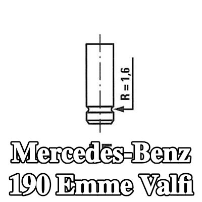 FRECCIA Emme valfi Krom kaplı valf gövdesi — Mercedes-Benz 190