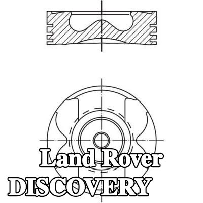 MAHLE مكبس مع قناة تبريد, مع حامل حلقة المكبس — 2004 Land Rover Discovery