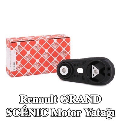 FEBI BILSTEIN Motor yatağı, arka, Elastomer — 2008 Renault Grand Scénic