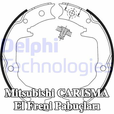 DELPHI El freni pabuçları — Mitsubishi Carisma