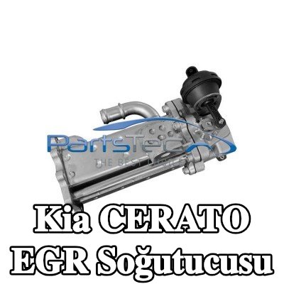 PartsTec Contasız EGR soğutucu, vakum baypaslı — Kia Cerato