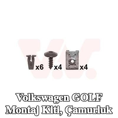 VAN WEZEL Montaj Kiti, çamurluk — 2003 Volkswagen Golf
