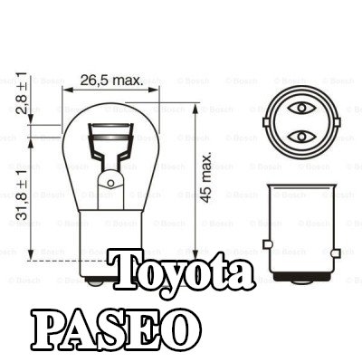 BOSCH لمبة مؤشر P21/5W, 12V — Toyota Paseo