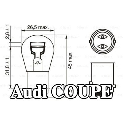 BOSCH لمبة مؤشر P21/5W, 12V — Audi Coupe
