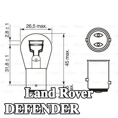 BOSCH لمبة مؤشر P21/5W, 12V — Land Rover Defender