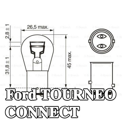 BOSCH لمبة مؤشر P21/5W, 12V — 2012 Ford Tourneo Connect