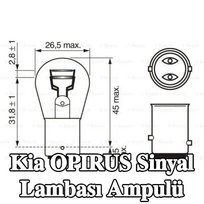 BOSCH Sinyal lambası ampulü P21/5W, 12V — Kia Opirus