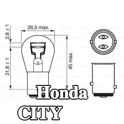 BOSCH لمبة مؤشر P21/5W, 12V — Honda City