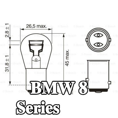 BOSCH لمبة مؤشر P21/5W, 12V — 1997 BMW 8 Series