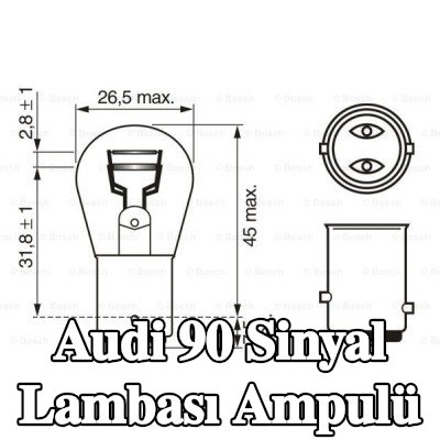 BOSCH Sinyal lambası ampulü P21/5W, 12V — Audi 90