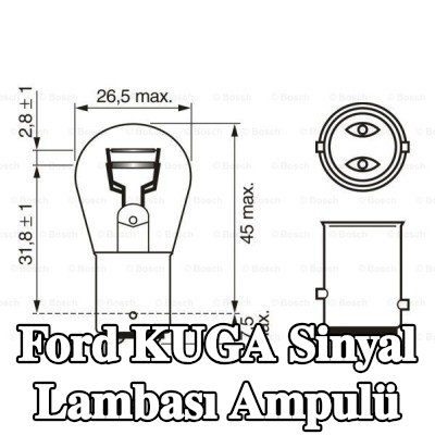 BOSCH Sinyal lambası ampulü P21/5W, 12V — Ford Kuga