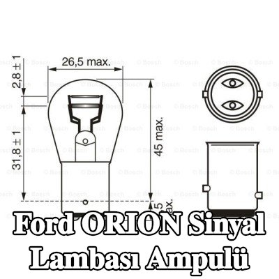 BOSCH Sinyal lambası ampulü P21/5W, 12V — 1990 Ford Orion