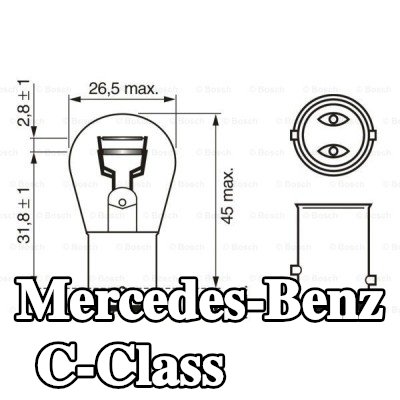 BOSCH لمبة مؤشر P21/5W, 12V — 2002 Mercedes-Benz C-Class