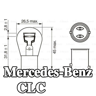 BOSCH لمبة مؤشر P21/5W, 12V — Mercedes-Benz Clc