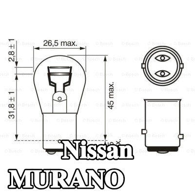 BOSCH لمبة مؤشر P21/5W, 12V — 2003 Nissan Murano