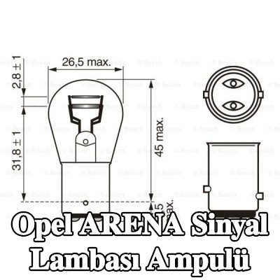 BOSCH Sinyal lambası ampulü P21/5W, 12V — Opel Arena