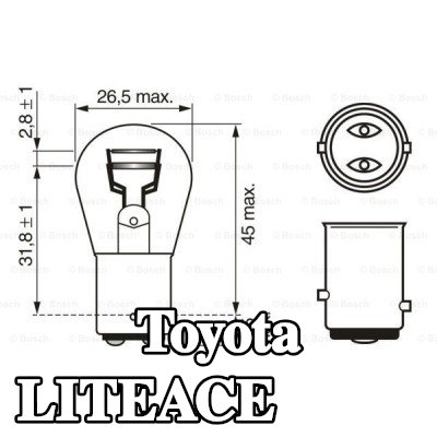 BOSCH لمبة مؤشر P21/5W, 12V — Toyota Liteace