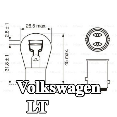 BOSCH لمبة مؤشر P21/5W, 12V — Volkswagen Lt
