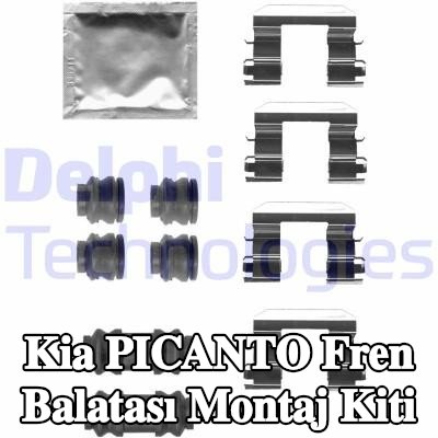 DELPHI Fren balatası montaj kiti — Kia Picanto