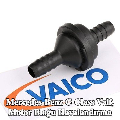 VAICO Valf, motor bloğu havalandırma deliği motor tarafında, contalı/sızdırmaz, conta halkası ile, Orijinal VAICO Kalitesi — Mercedes-Benz C-Class