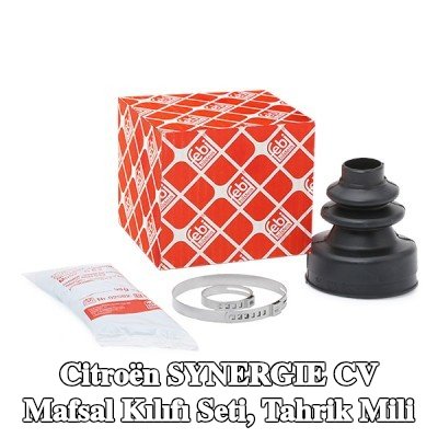 FEBI BILSTEIN CV kılıf kiti, tahrik mili Ön Aks, şanzıman tarafında, Kauçuk — Citroën Synergie