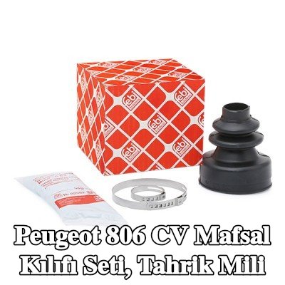 FEBI BILSTEIN CV kılıf kiti, tahrik mili Ön Aks, şanzıman tarafında, Kauçuk — Peugeot 806