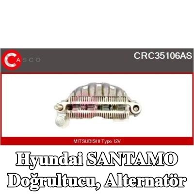 CASCO Doğrultucu, alternatör — Hyundai Santamo