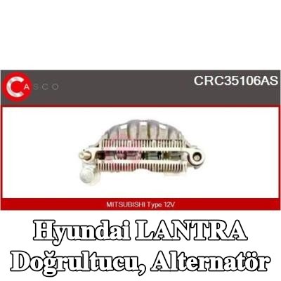 CASCO Doğrultucu, alternatör — Hyundai Lantra
