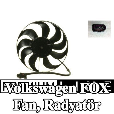 MAHLE Fan, radyatör 290mm, radyatör fanı kapağı olmadan — 2005 Volkswagen Fox