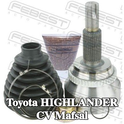 FEBEST CV mafsalı Ön Aks, Tekerlek Tarafı, ABS sensör halkalı — Toyota Highlander