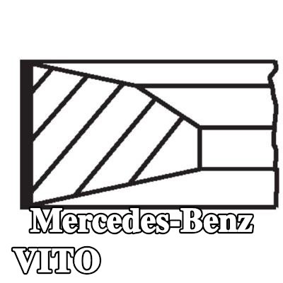 MAHLE مجموعة حلقات المكبس — 2008 Mercedes-Benz Vito