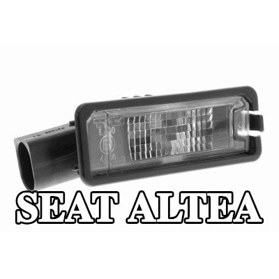 VEMO مصباح لوحة الأرقام على كلا الجانبين, مع لمبة — SEAT Altea
