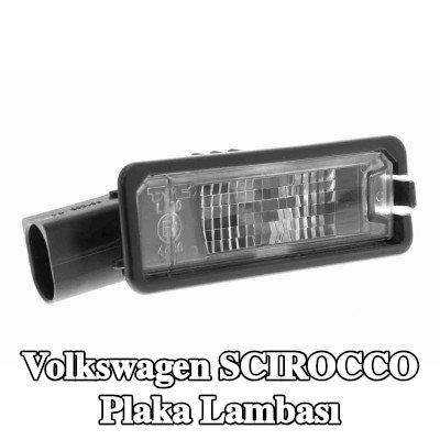 VEMO Her iki tarafta plaka lambası, ampul ile — Volkswagen Scirocco