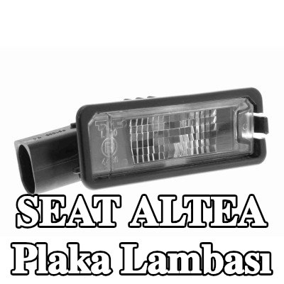 VEMO Her iki tarafta plaka lambası, ampul ile — SEAT Altea