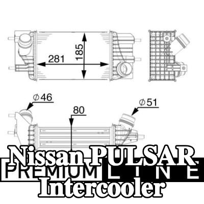 MAHLE Intercooler — Nissan Pulsar