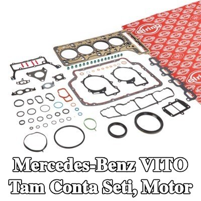 ELRING Tam Conta Seti, krank mili contalı motor, silindir kafası contası ile, valf gövdesi contalı, valf kapağı contası olmadan — Mercedes-Benz Vito