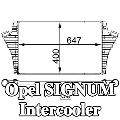 MAHLE Intercooler — Opel Signum