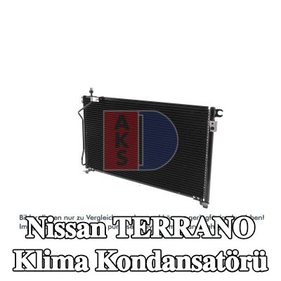 AKS DASIS Kurutucusuz klima kondansatörü — 1990 Nissan Terrano