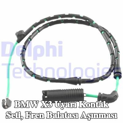 DELPHI Uyarı Kontak Seti, fren balatası aşınması — 2006 BMW X3