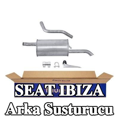 HELLA Arka susturucu Arka, montaj parçaları ile — 2012 SEAT Ibiza
