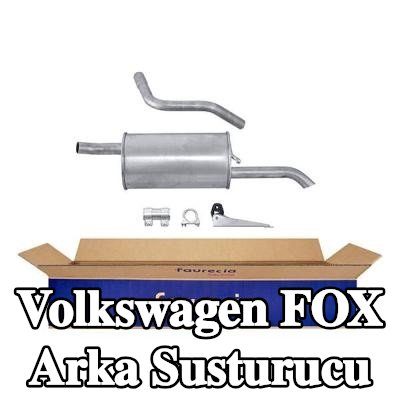 HELLA Arka susturucu Arka, montaj parçaları ile — Volkswagen Fox