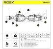 RIDEX Tahrik mili Ön Aks Sol, 630mm — 2002 Peugeot 306 (2)