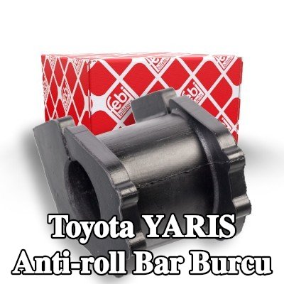 FEBI BILSTEIN Sol ön aks stabilizatör çubuğu burcu, Ön Aks Sağ, 23mm, Kauçuk — Toyota Yaris